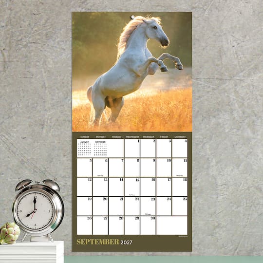 2027 Horses Mini Calendar